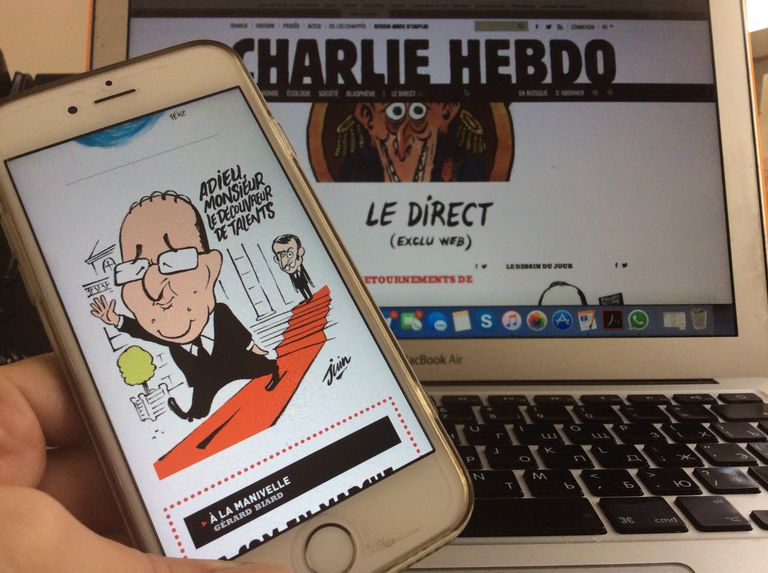 Карикатура в журнале Charlie Hebdo Карикатура в журнале Charlie Hebdo