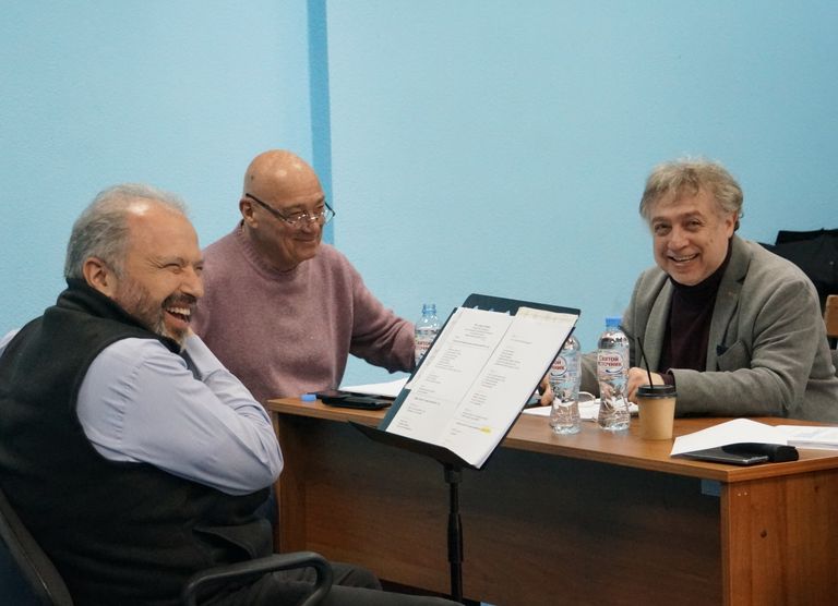 Дмитрий Ситковецкий, Владимир Познер и Михаил Кисляров Дмитрий Ситковецкий, Владимир Познер и Михаил Кисляров