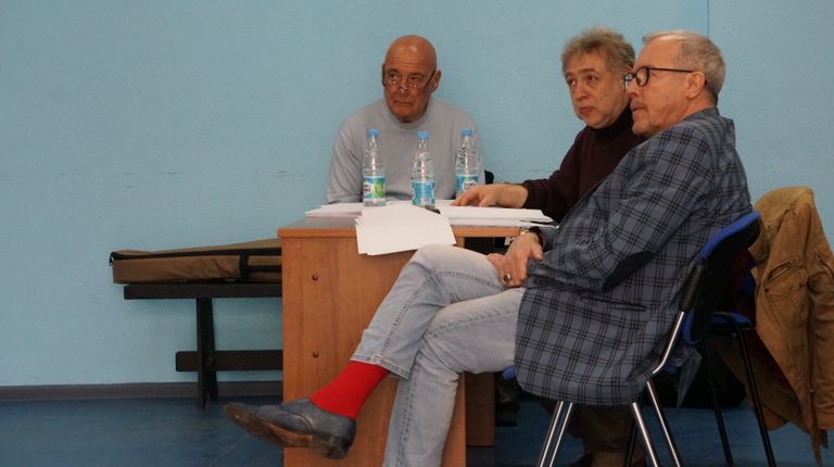 Владимир Познер, Михаил Кисляров и Андрей Макаревич Владимир Познер, Михаил Кисляров и Андрей Макаревич