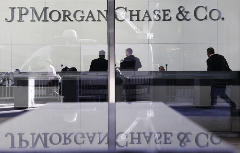 Штаб-квартира банка JP Morgan Chase в Нью-Йорке, США Штаб-квартира банка JP Morgan Chase в Нью-Йорке, США