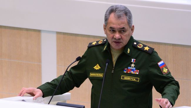 Министр обороны РФ Сергей Шойгу. Архивное фото Министр обороны РФ Сергей Шойгу. Архивное фото