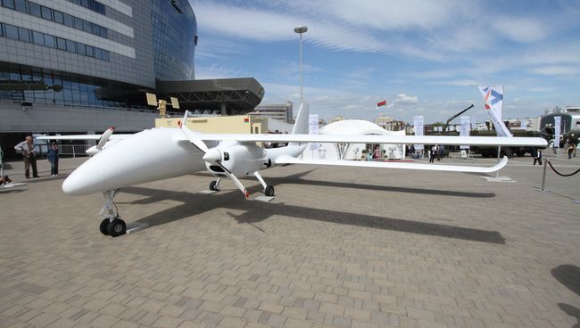 Беспилотный летательный аппарат BELAR YS-EX на выставке вооружений MILEX-2017 Беспилотный летательный аппарат BELAR YS-EX на выставке вооружений MILEX-2017