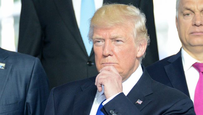 Президент США Дональд Трамп на саммите НАТО в Брюсселе. Архивное фото Президент США Дональд Трамп на саммите НАТО в Брюсселе. Архивное фото