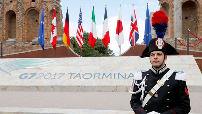 Подготовка к саммиту G7 в Италии Подготовка к саммиту G7 в Италии