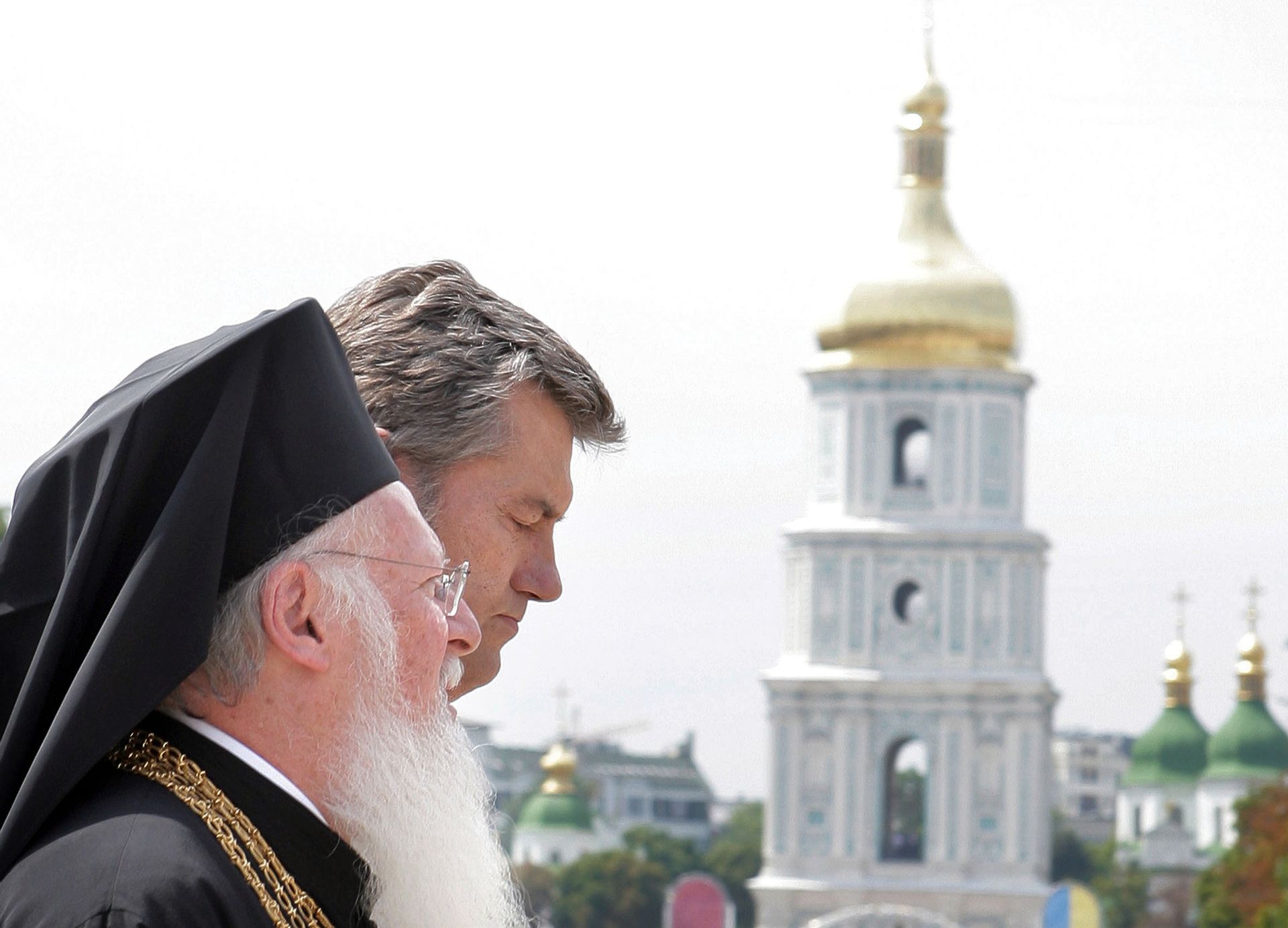 Патриарх Варфоломей І, президент Украины В.Ющенко Патриарх Варфоломей І, президент Украины В.Ющенко - РИА Новости, 1920, 12.01.2021