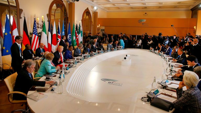 Расширенное заседание саммита G7 в Таормине