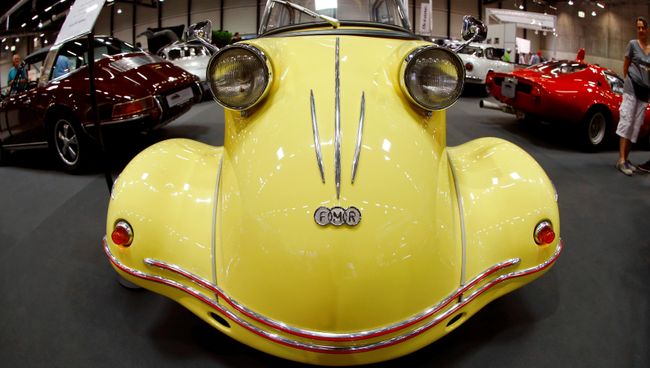 Автомобиль Messerschmitt Tiger FMR TG 500 на выставке классических автомобилей в швейцарском Люцерне