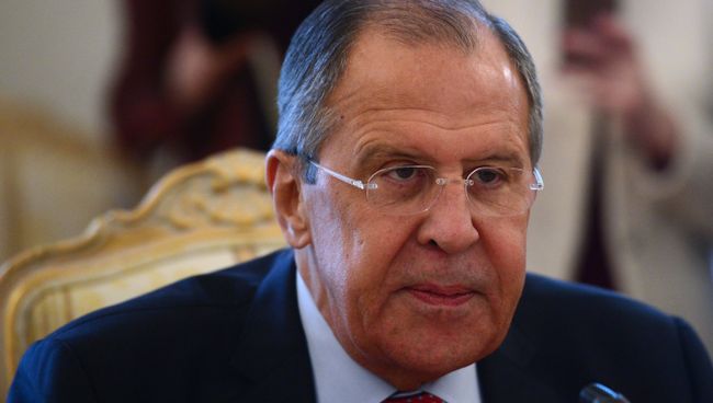 Министр иностранных дел РФ Сергей Лавров во время встречи в Москве с министром иностранных дел Нигерии Джефри Онеямой. 30 мая 2017