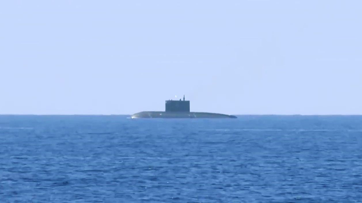 Подводная лодка Краснодар ВМФ РФ в Средиземном море - РИА Новости, 1920, 08.10.2020