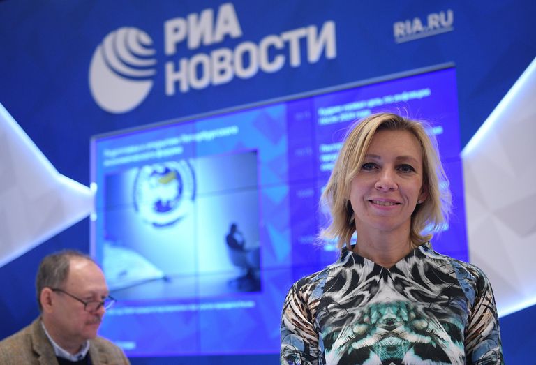 Официальный представитель министерства иностранных дел России Мария Захарова на ПМЭФ 2017. 1 июня 2017