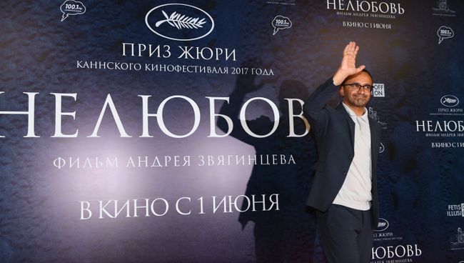 Режиссер Андрей Звягинцев на премьере своего фильма Нелюбовь. Архивное фото Режиссер Андрей Звягинцев на премьере своего фильма Нелюбовь. Архивное фото