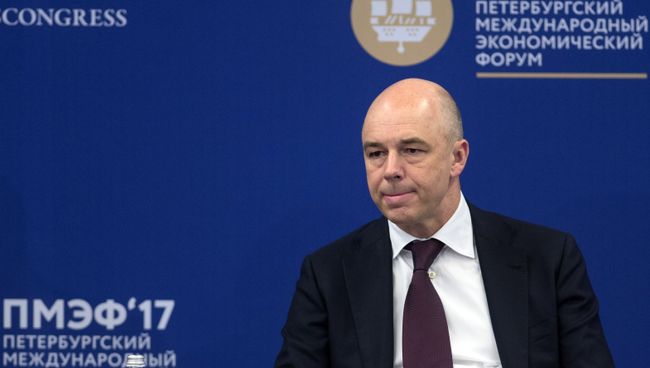 Министр финансов Российской Федерации Антон Силуанов  на Санкт-Петербургском международном экономическом форуме 2017