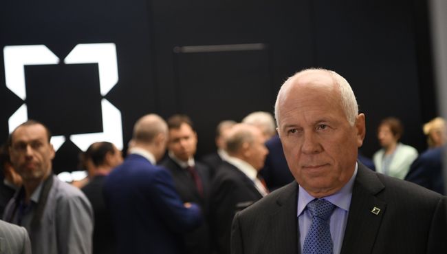 Генеральный директор государственной корпорации Ростех Сергей Чемезов на Санкт-Петербургском международном экономическом форуме 2017