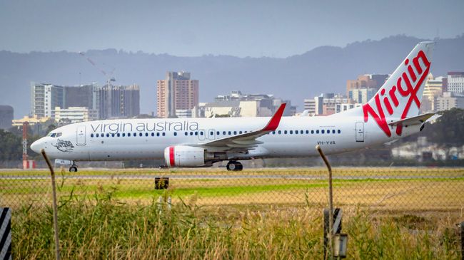 Самолет Virgin Australia. Архивное фото Самолет Virgin Australia. Архивное фото
