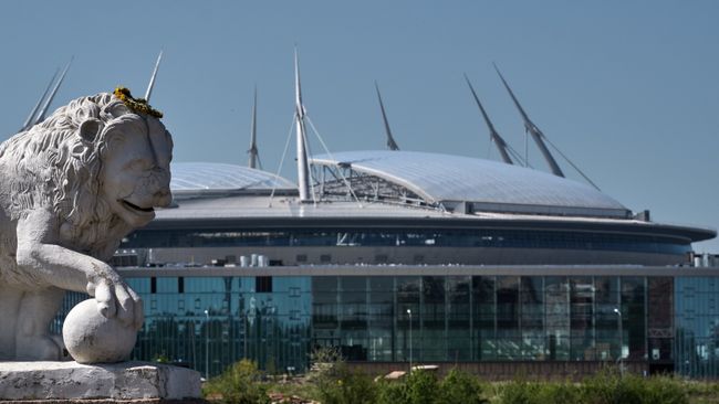 Стадион Санкт-Петербург Арена на Крестовском острове в Санкт-Петербурге. Архивное фото Стадион Санкт-Петербург Арена на Крестовском острове в Санкт-Петербурге. Архивное фото