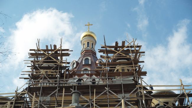 Строительство храма Сретения Господня в Жулебино Строительство храма Сретения Господня в Жулебино