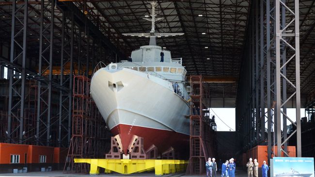 Малый ракетный корабль проекта 22800. Архивное фото Малый ракетный корабль проекта 22800. Архивное фото