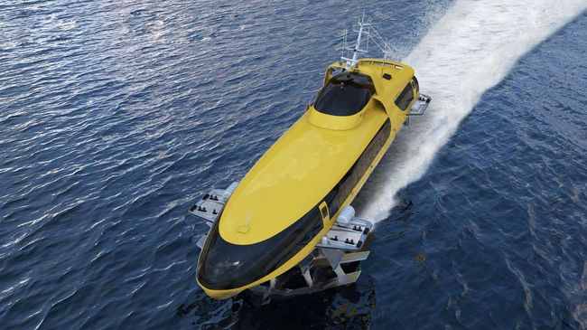 Морское пассажирское судно на подводных крыльях нового поколения Комета 120М Морское пассажирское судно на подводных крыльях нового поколения Комета 120М