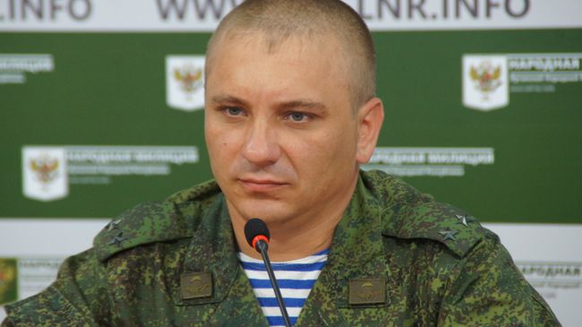 Официальный представитель Народной милиции ЛНР Андрей Марочко. Архивное фото Официальный представитель Народной милиции ЛНР Андрей Марочко. Архивное фото