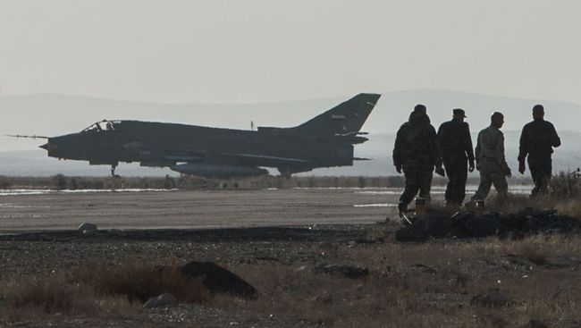 Самолет Су-22 сирийских ВВС Самолет Су-22 сирийских ВВС
