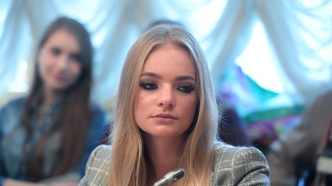 Блогер Елизавета Пескова на заседании Совета блоггеров. Архивное фото