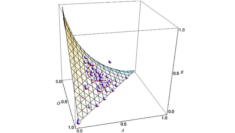 Иллюстрация к статье Т.Садыкова Polynomial dynamics of human blood genotypes frequencies Иллюстрация к статье Т.Садыкова Polynomial dynamics of human blood genotypes frequencies