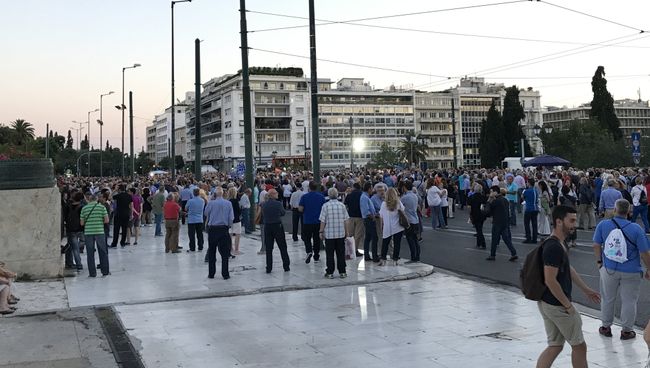 Митинг в Афинах. Архивное фото Митинг в Афинах. Архивное фото