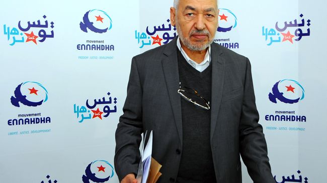 Лидер тунисской исламистской партии Ан-Нахда Рашид Ганнуши. Архивное фото Лидер тунисской исламистской партии Ан-Нахда Рашид Ганнуши. Архивное фото