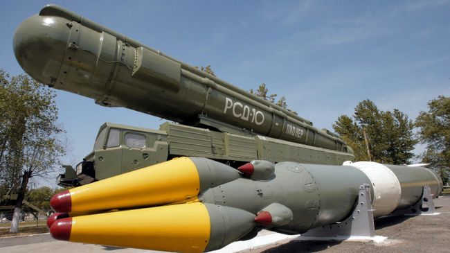 Ракетный комплекс средней дальности РСД-10 в музее на полигоне Капустин Яр. Архивное фото Ракетный комплекс средней дальности РСД-10 в музее на полигоне Капустин Яр. Архивное фото