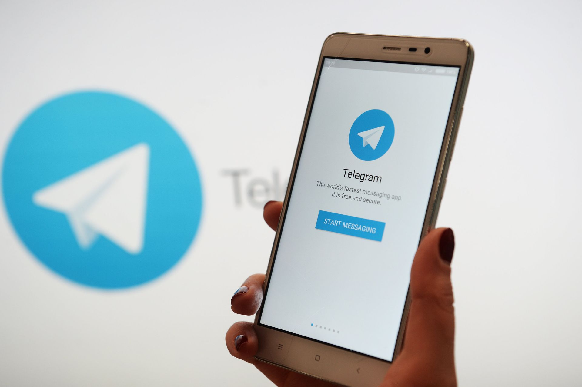 Мессенджер Telegram на экране телефона Мессенджер Telegram на экране телефона - РИА Новости, 1920, 28.11.2025