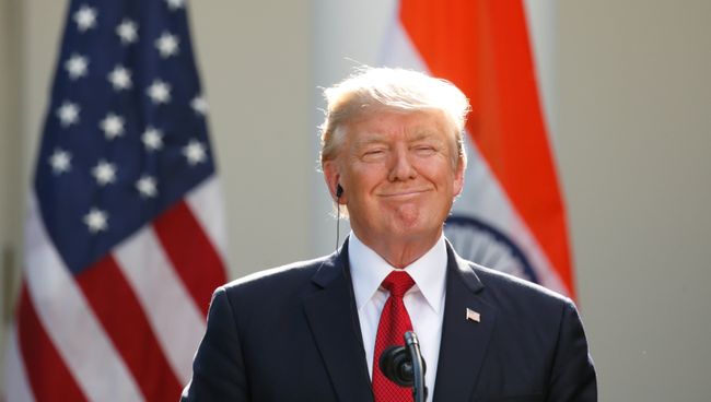 Дональд Трамп во время совместной пресс-конференции с премьер-министром Индии Нарендра Моди в Вашингтоне. 26 июня 2017 Дональд Трамп во время совместной пресс-конференции с премьер-министром Индии Нарендра Моди в Вашингтоне. 26 июня 2017