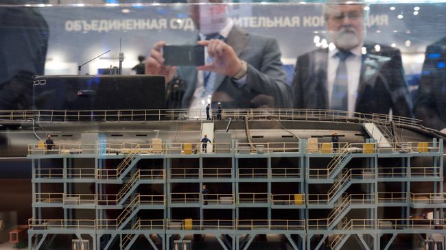 Макет на стенде АО Объединенная судостроительная корпорация Макет на стенде АО Объединенная судостроительная корпорация