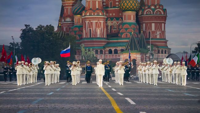Президентский оркестр на фестивале Спасская башня. Архивное фото Президентский оркестр на фестивале Спасская башня. Архивное фото