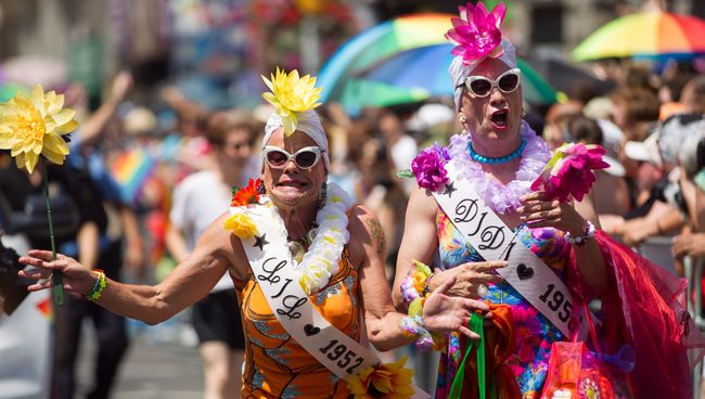 Участники парада WorldPride в Торонто, Канада Участники парада WorldPride в Торонто, Канада