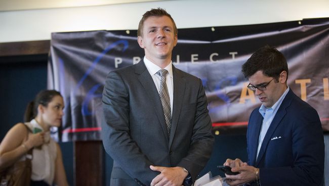 Американский журналист, активист и создатель проекта Project Veritas Джеймс О'Киф. Архивное фото Американский журналист, активист и создатель проекта Project Veritas Джеймс О'Киф. Архивное фото