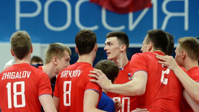 Игроки сборной России по волейболу