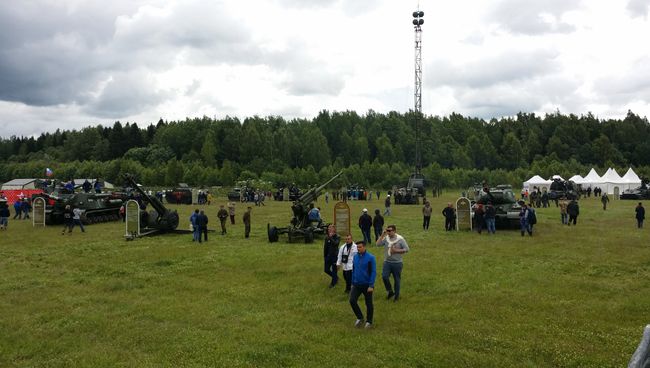 Минобороны РФ представило технику на рок-фестивале Нашествие. Архивное фото