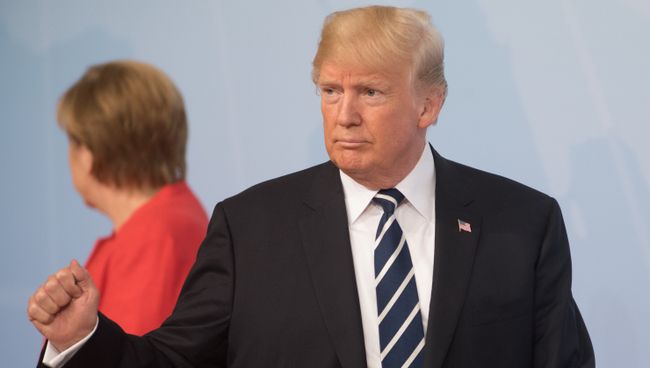 Дональд Трамп и Ангела Меркель. Архивное фото