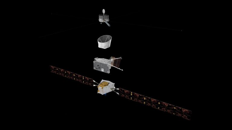BepiColombo в разобранном виде BepiColombo в разобранном виде