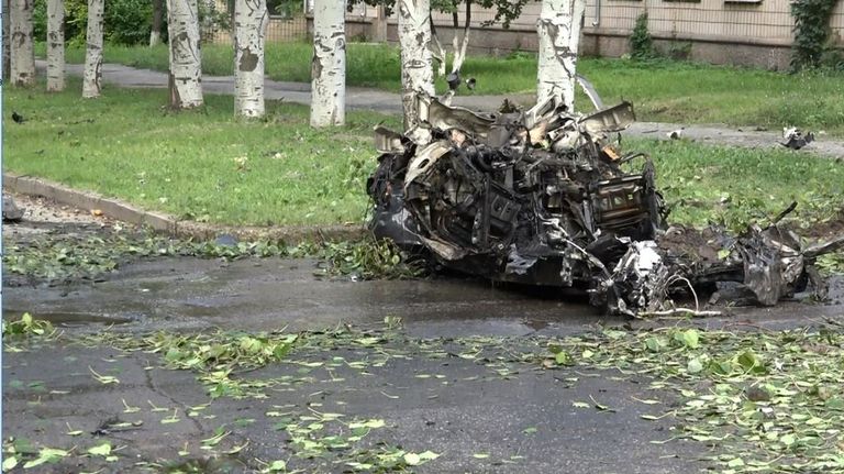 На месте второго взрыва в Луганске. 7 июля 2017 На месте второго взрыва в Луганске. 7 июля 2017