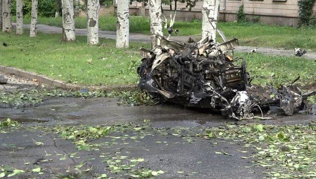 На месте второго взрыва в Луганске. 7 июля 2017