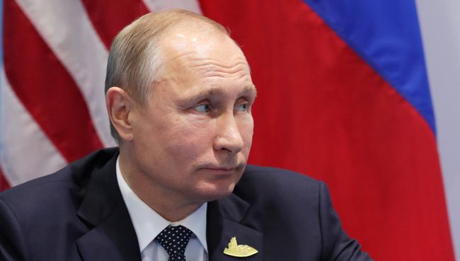 Президент РФ Владимир Путин во время встречи с президентом США Дональдом Трампом. Архивное фото