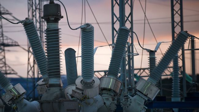 Силовое оборудование трансформаторов на газотурбинной электростанции в Крыму