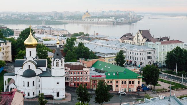 Центр Нижнего Новгорода. Архивное фото Центр Нижнего Новгорода. Архивное фото