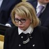 Депутат Государственной Думы Елена Панина на пленарном заседании Государственной Думы РФ