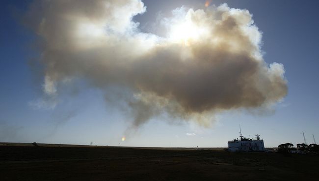 Австралийский испытательный полигон и космодром Вумера. Архивное фото Австралийский испытательный полигон и космодром Вумера. Архивное фото