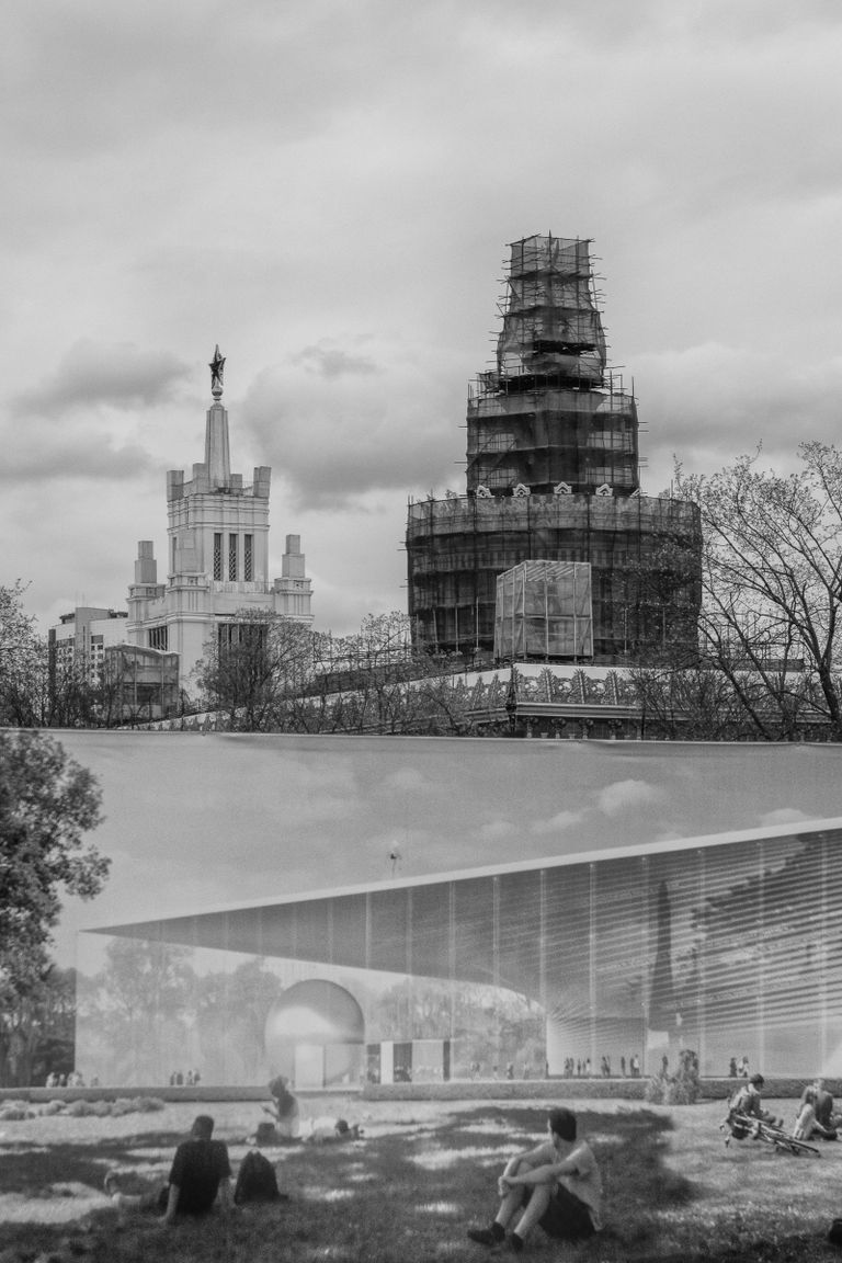 Фотография первой отчетной выставки второго сезона проекта Взлет