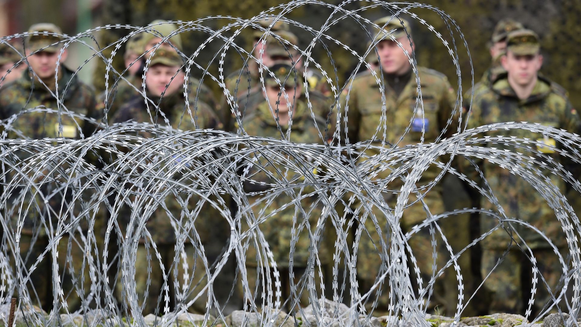 Солдаты на построении в многонациональном корпусе НАТО в Польше Солдаты на построении в многонациональном корпусе НАТО в Польше - РИА Новости, 1920, 25.11.2021