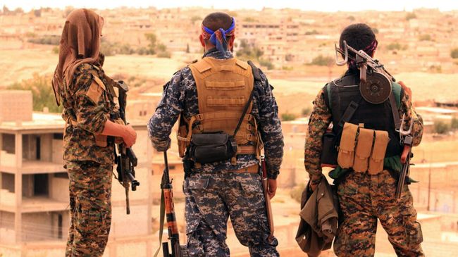 Бойцы СДС в Сирии Бойцы СДС в Сирии