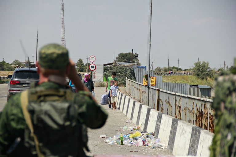 Граница России и Украины Граница России и Украины